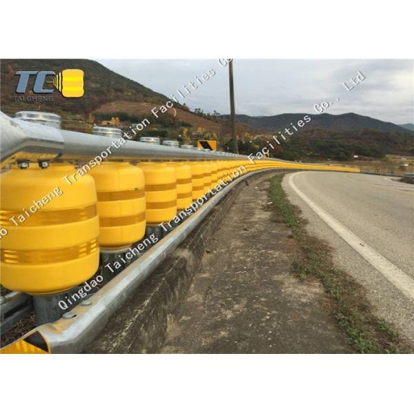 Yellow Orange Highway Safety Guardrail EVA Rotating Barrier