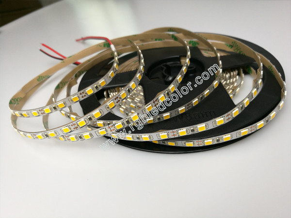 cri>90 sdcm<3 2835 super brightness 5mm width white pcb high class 60led flexible led strips