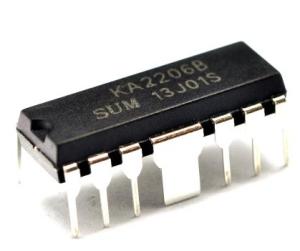2.3W DUAL AUDIO POWER AMPLIFIER IC KA2206B DIP-12
