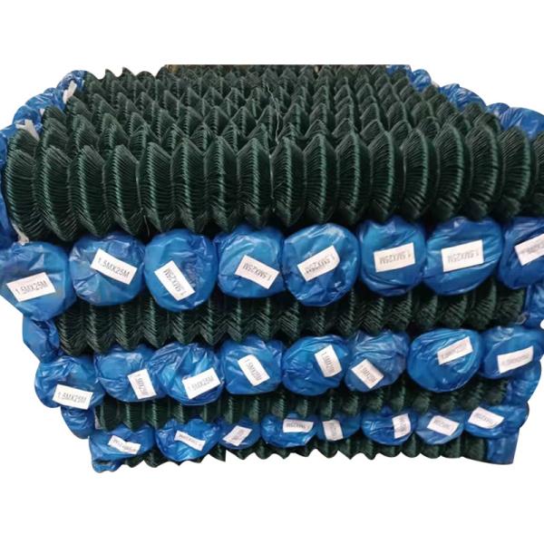Quality Chain Link Garden Fence Wire Mesh PVC Fencing Mesh with Customized Diamond Barbed Wire for sale