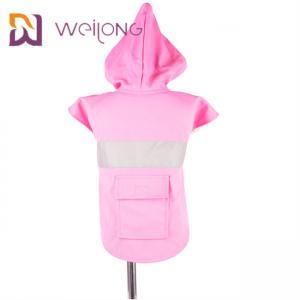 Buy cheap Adjustable Hoodie Pet Raincoat Real Pocket Reflective Dog Raincoat With Hood product