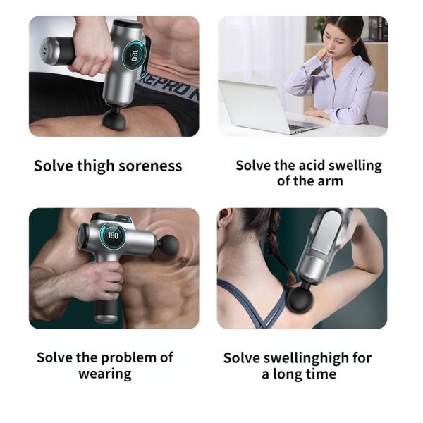 Percussion Fascia Massager Gun Electric Vibrating Body Deep Tissue Muscle Massage Gun