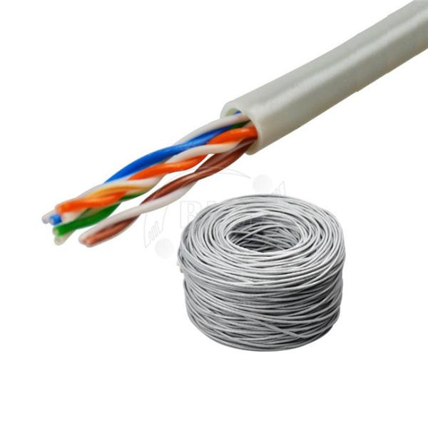 Network Ethernet Lan Cable CAT5E Plenum 1000FT Solid 24AWG 350MHZ UTP Bulk White