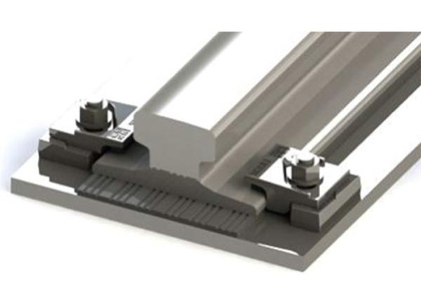 Flexible Forged Steel Welded Crane Rail Clips Self Locking For Railway Track