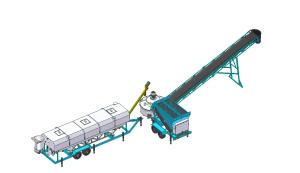 Load 750L 50CBM/H Portable Concrete Batching Plant For Construction
