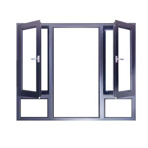 American Producing Swing Open Aluminum Traditional Casement Windows in Classic Design
