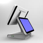 Angle Adjustable Touchscreen POS Terminal Two Screens Windows / Andriod Version