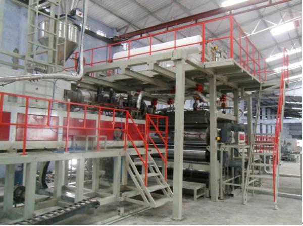 Quality Flex Banner Plastic Sheet Extrusion Line High Precision PLC Control System for sale