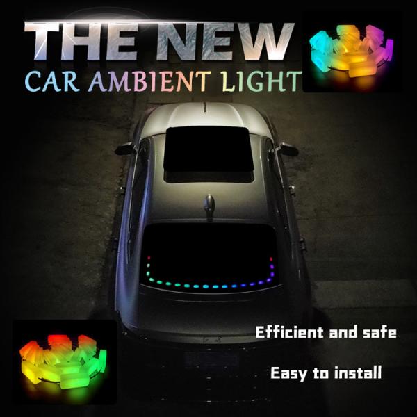 Quality 12V Snake LED Phantom Streamer Warning Light Rear Glass Car Atmosphere Light for sale