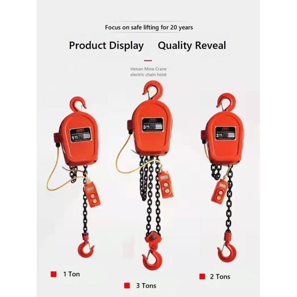 Electric Mobile Chain Block Hoist 60T Durable 120m From Henan Mine