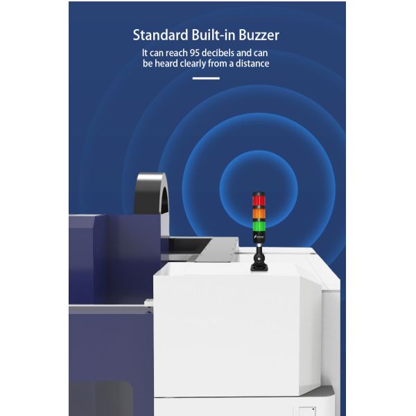 2835 Light Source Tower Stack Lights Multilayer Signal Warning RYG With 95dB Buzzer IP54