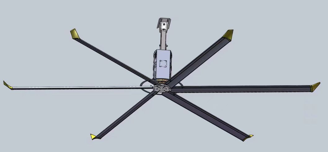 China Traditional Hvls Electric Ceiling Fan with 6 Aluminum Blades