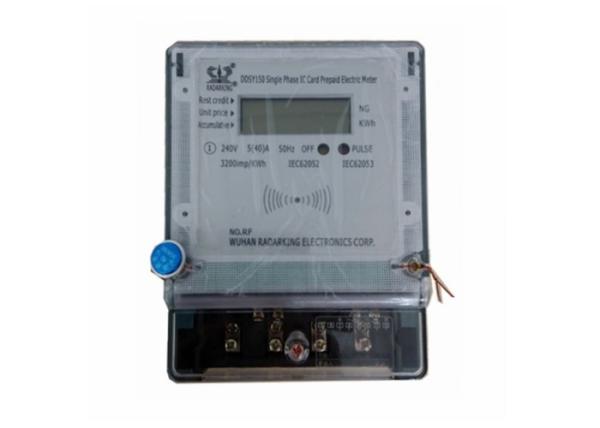Quality Single Phase Smart Card Prepaid Energy Meter 5 ( 60 ) A RF Multimeter for sale