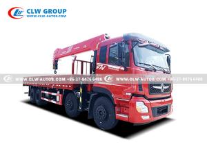 China Dongfeng 16 Ton Truck Mounted Crane with Straight Boom Hydraulic Loaders on sale