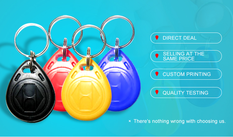 T5577 Rewritable RFID NFC Key fob 125khz For Door Access Control