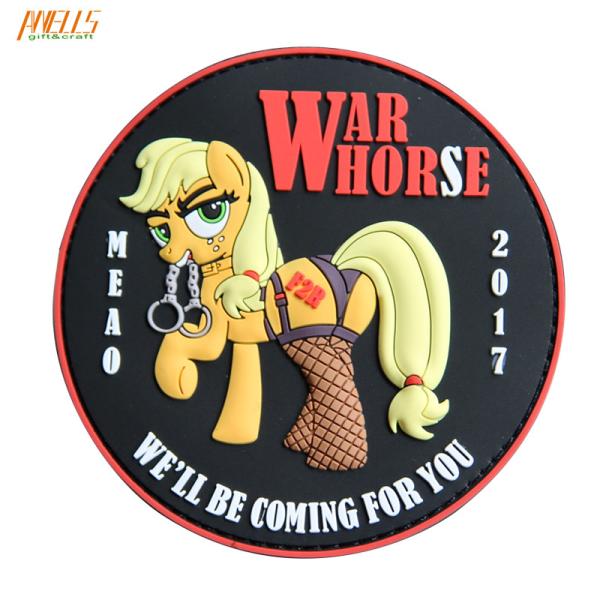 Quality Washable PVC Flag Patch 90mm Diameter Non Toxic Environment Friendly for sale