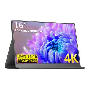 16 inch LCD LED Monitors UHD 4K 3840*2400P IPS Gaming Monitor USB Display Portable Monitor For Laptop