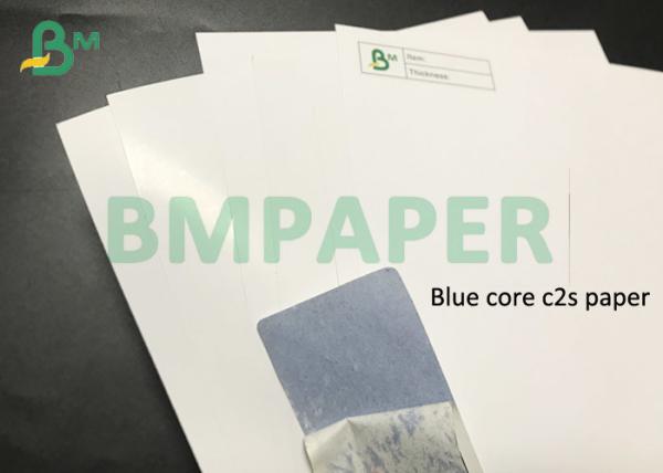 Quality 250G 350G Black Core / Blue Core C2S Gloss Cardboard for Playing Scratch Card for sale