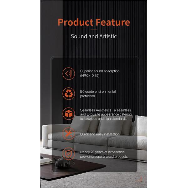 Nobel Walnut Wood Slat Acoustic Wall Panels 600x2400 600x3000mm Slatted Wood Panels