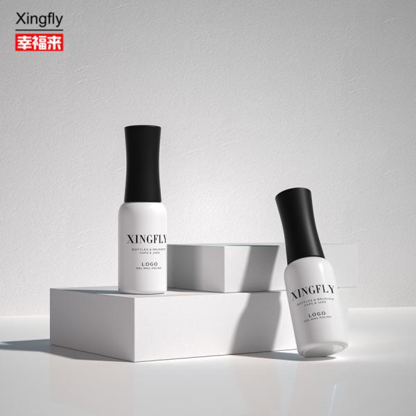 Quality 9ml Empty Nail Gel Polish Round Bottle Custom Made Unique Empty Nail Polish Bottles for sale