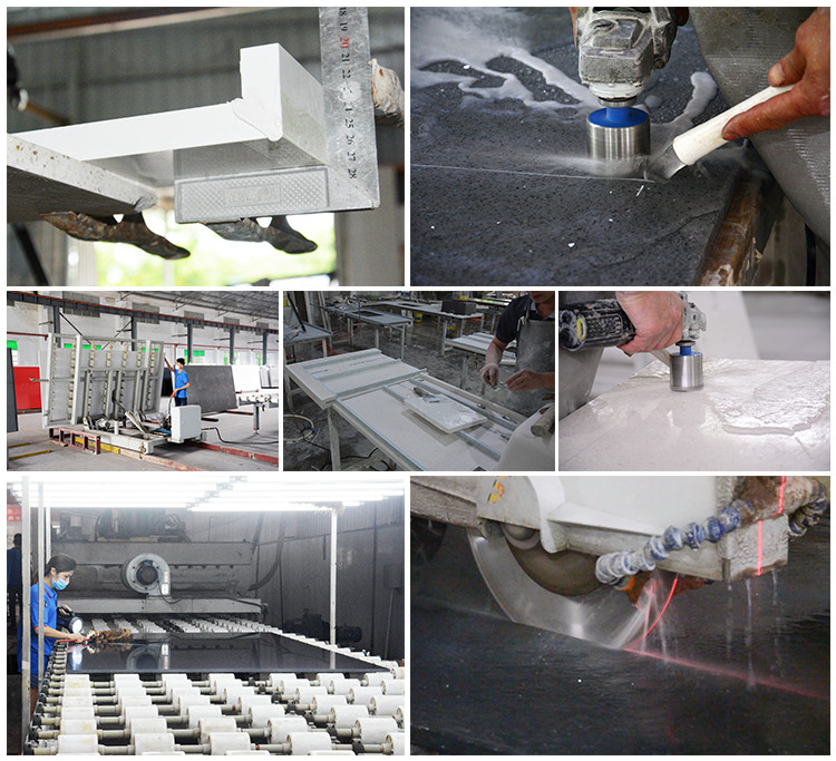Solid Surface Engineered Quartz Stone For Tops And Flooring Building Materials