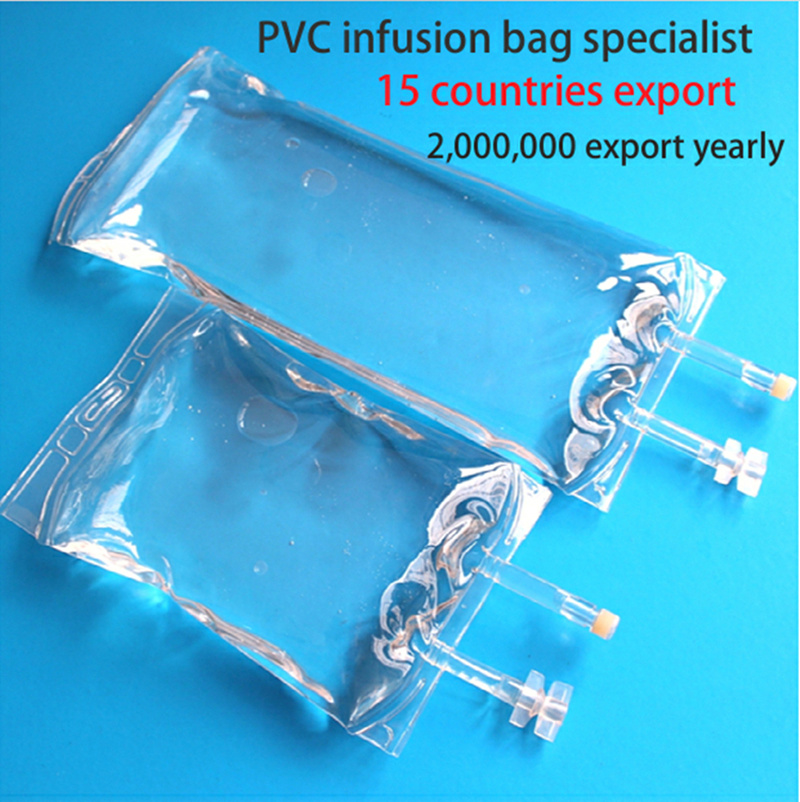100ml 250ml 500ml 1000ml 2000ml 3000ml 5000ml Disposable PVC IV Bag Transfusion Bags
