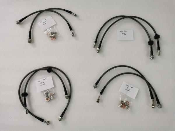 Quality W205 I30 Car Brake Line Convex Nozzle Flexible Steel Braided for sale