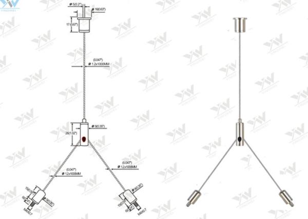 Height Adjustable Wire Hanging Kit Setting And Adjustable Without Utilizing