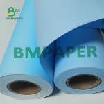 CAD Printing 36'' X 150 Plotter Paper Blue Color Wet Resistant With 3'' Core