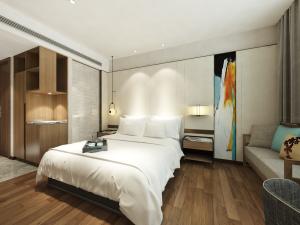 Walnut Color Minimalist Bedroom Furniture SGS Certification