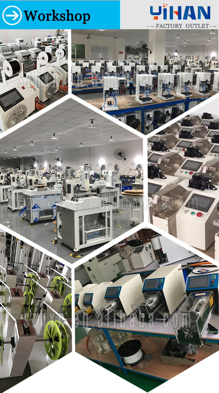 YH-N200 Automatic Shielding Wire Cables Reversing Shielded Wire Brushing Machine Spot