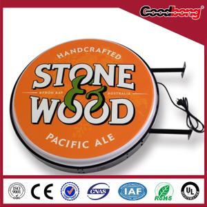 Buy cheap Newest Design Round Light Box Acrylic Signage Double Sided product