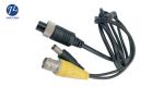 4 Pin Rear View Camera To RCA Adapter Cable For Vehicle Backup Camera Monitor