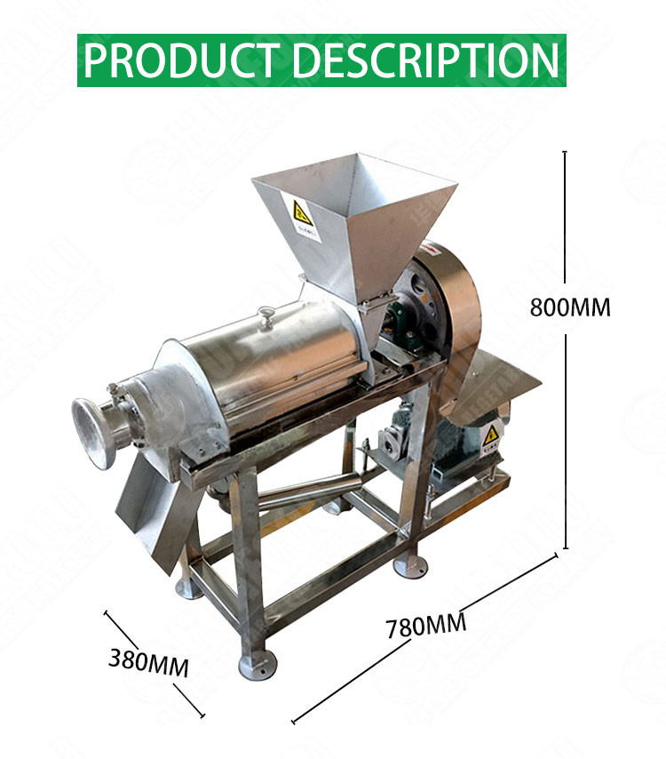 Ginger Apple 1.1kw Sugar Cane Juicer Extractor