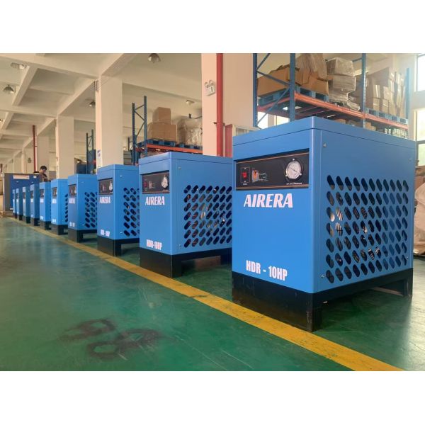 90KW Belt driven air-cooling oil inject screw compressor