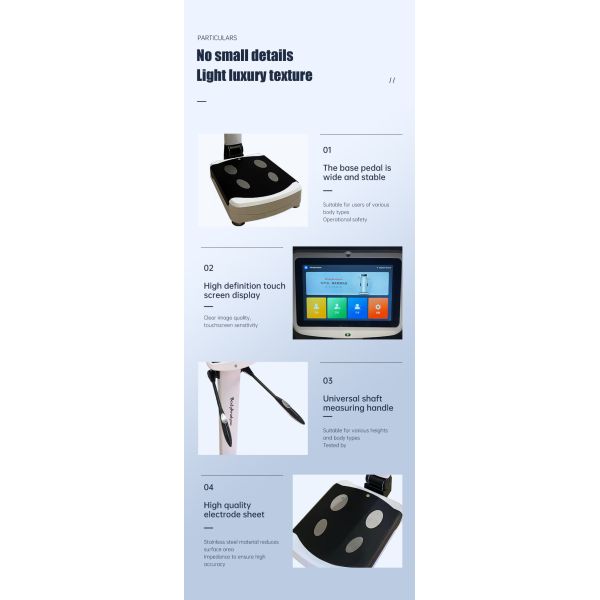 10.1 Inch Touch Screen Fat Health Assessment Body Composition Analyzer Machine