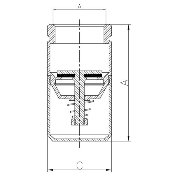 4 Inch Female HPB 57-3 Brass Spring Check Valves