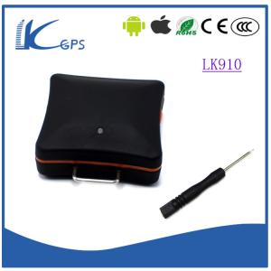 China Best selling sim card gps tracking device google maps gps mini tracker with sos button for car personal Black LK910 on sale