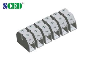 Buy cheap 600V 50A Single Level Panel Feed Through Terminal Block Pitch 13.50mm product