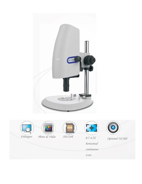 Fixed telecentric lens Integrated USB Video Microscope System Measurement