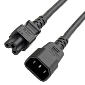China RY Connector Adapters C14 To C5 Power Adapter Cord 7a 250v 18 Awg on sale