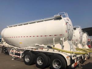 cement bulker 3 axle 12 wheel mechanical suspension bulk cement trailer for sale