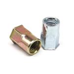 Flat Head Riveted Nuts Flat Round Head Internal And External Half Hex Rivet Nuts