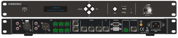 Microphone Video Matrix Processor 20Hz - 20KHz Full Digital Signal Transmission