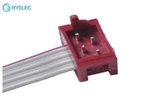 China Micro Match Connector 1.27MM Red IDC Socket Male DIP SMT To 4 Pin Idc Falt Cable on sale