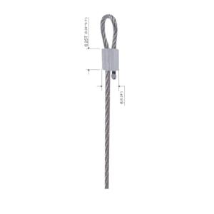 Cable Loop Die Cast Terminals Galvanized Wire Rope Components YW86028