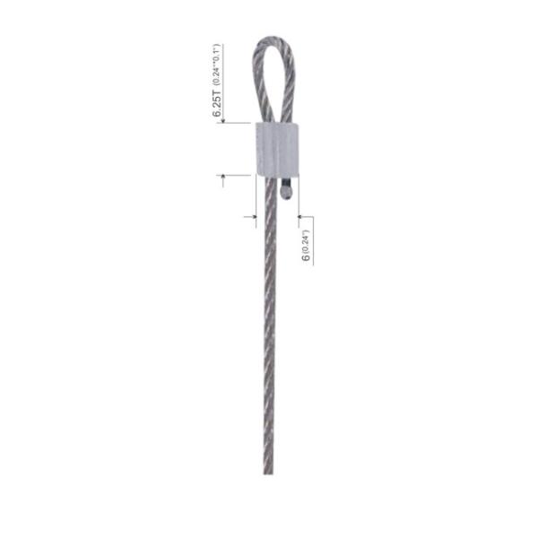 Quality Cable Loop Die Cast Terminals Galvanized Wire Rope Components YW86028 for sale