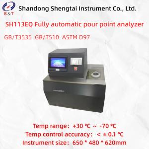 Buy cheap Single Hole Fully Automatic Pour Point Analyzer ASTM D97 Data Storage 199 Sets product