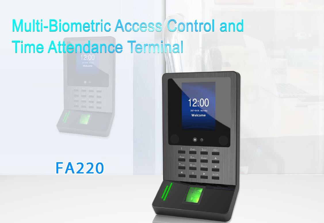 Face & Fingerprint Time Attendance WIFI Biometric Dynamic Facial Recognition Access Control System With Card Reader-FA220