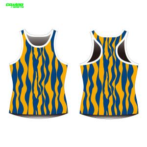 Fast Dry 100gsm Summer Athletic Teamwear Sleeveness Cool Running Singlet